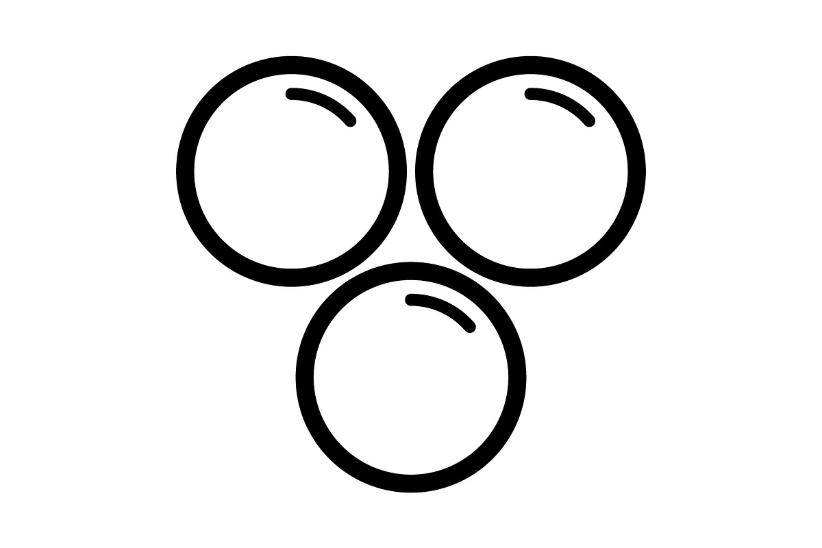 Bubble icon, an Outline Icon by Sumberpangan (Photo 1 of 5)