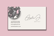 Stylish Floral Business Card, a Business Card Template by designerzDukan (Thumbnail 2 of 3)
