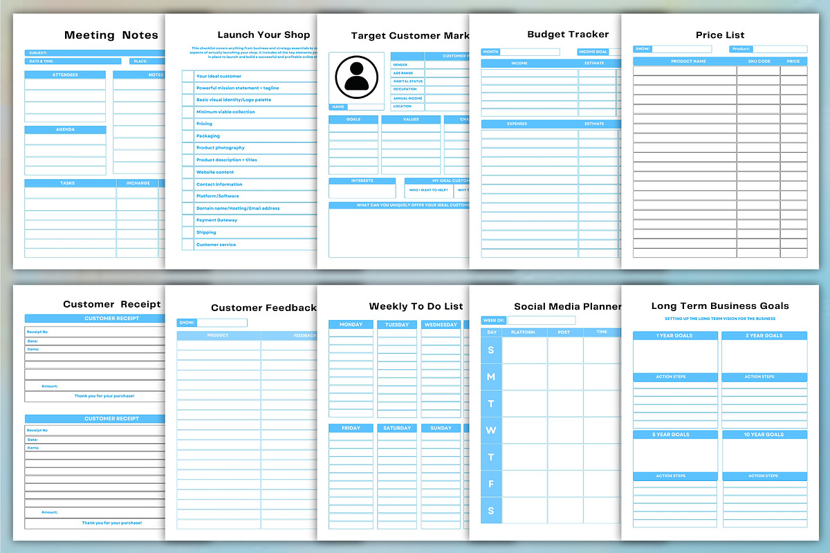 2025-26 Small Business Planner, a Stationery Template by Designmela01 (Photo 5 of 5)
