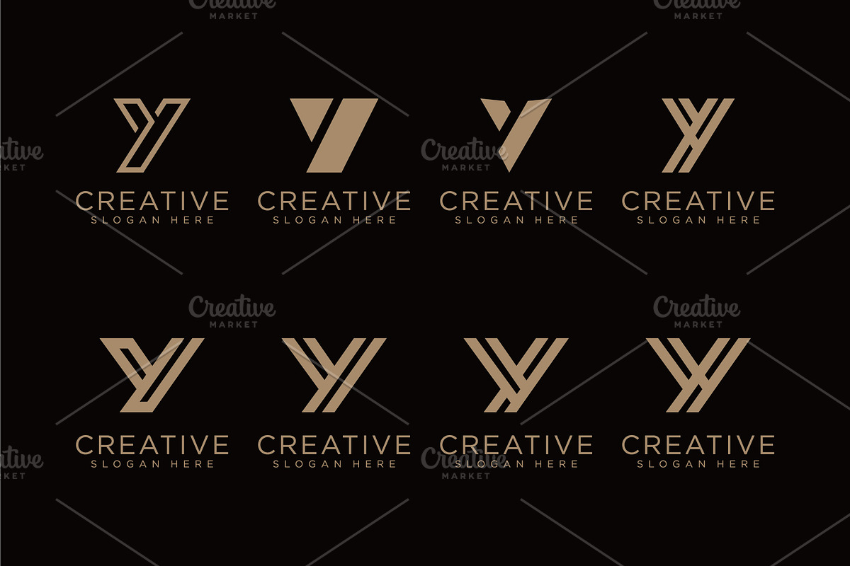 set of Letter y vector Logo Template, a Branding & Logo Template by quadrazo