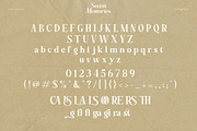 Secret Memories, a Sans Serif Font by Flawless And Co (Thumbnail 10 of 12)