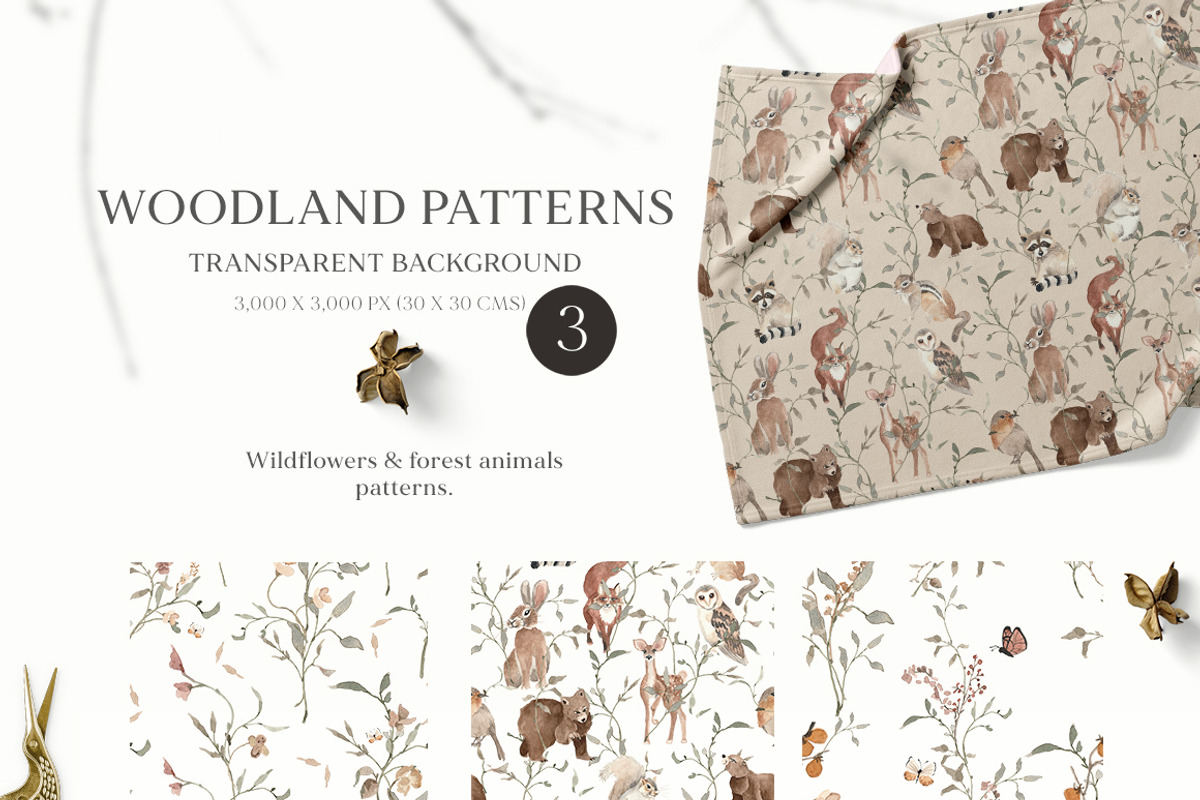 Watercolor Forest Woodland animals, an Animal Illustration by Grace Noboa Illustrations (Photo 5 of 10)