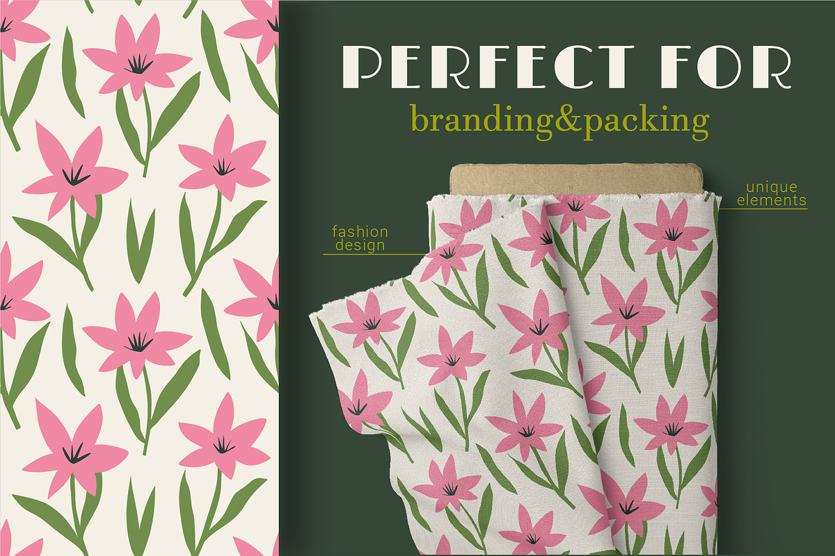Retro Flower Seamless Patterns, a Pattern Graphic by AnnArt (Photo 4 of 8)