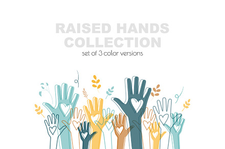 Raised Hands Collection. 3 colors