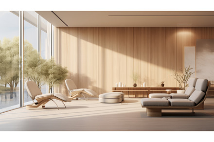 A minimalist office lounge photo, an Architecture Photo by Aimagenarium@gmail.com