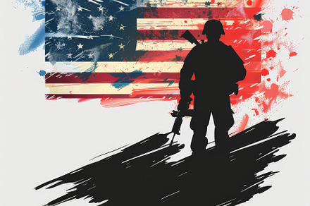 Memorial Day concept for American Fl, a Background Photo by Pixeness