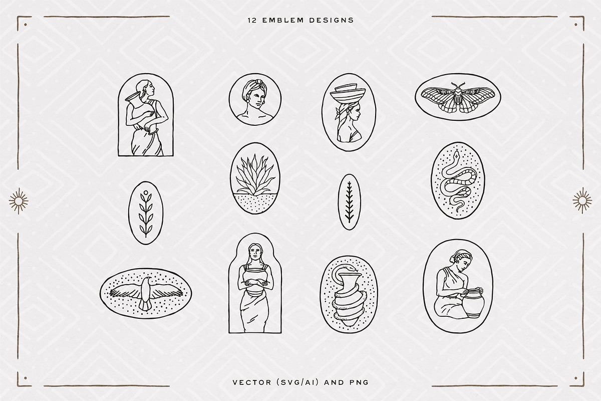 Artisan Illustration and Emblem Set, an Object Graphic by rouxsupplyco (Photo 15 of 18)