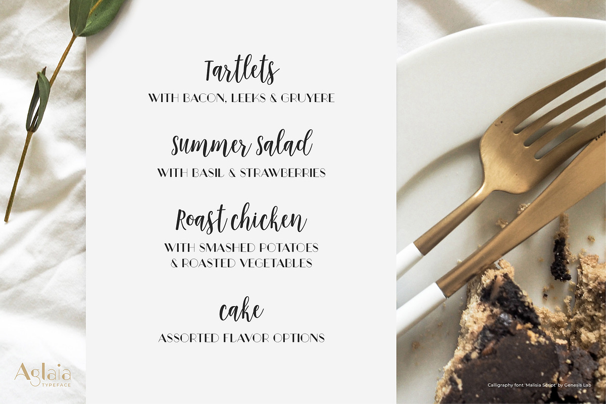 Aglaia Regular • An Elegant Font preview 3