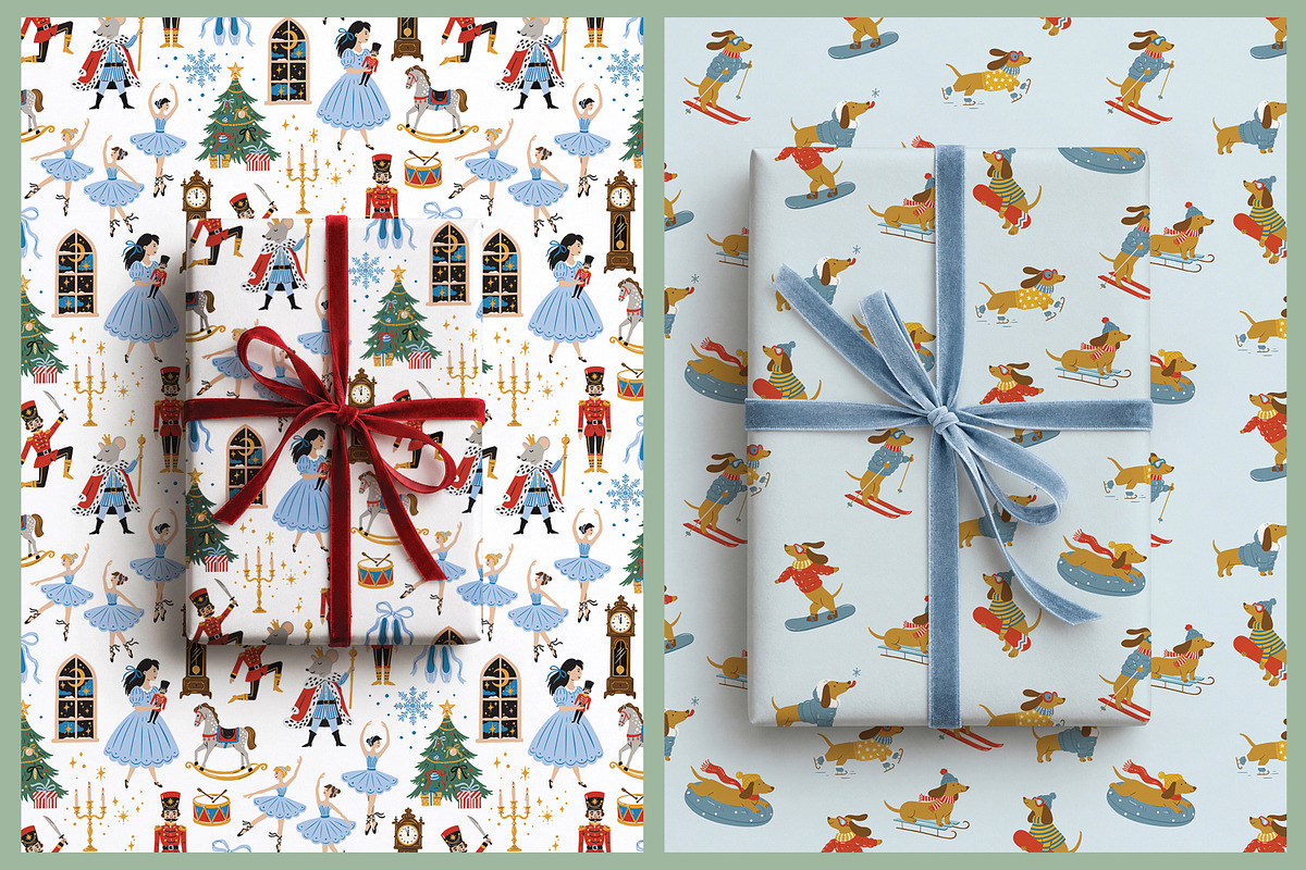 Christmas wrapping paper, a Pattern Graphic by artnLera (Photo 5 of 5)