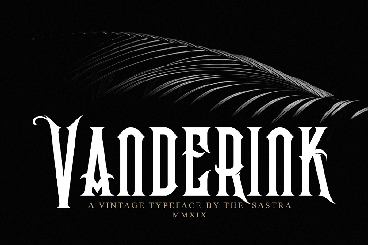 Vanderink, a Font by the-sastra (Photo 1 of 4)