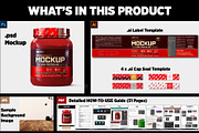 2lb Whey Protein Jar Mockup C2-Pro, a Packaging Mockup by Design Warlord (Thumbnail 14 of 16)