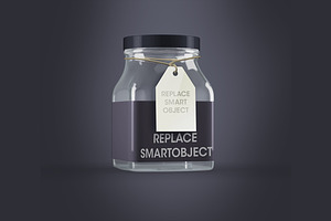 Full Editable Jar Mock-up