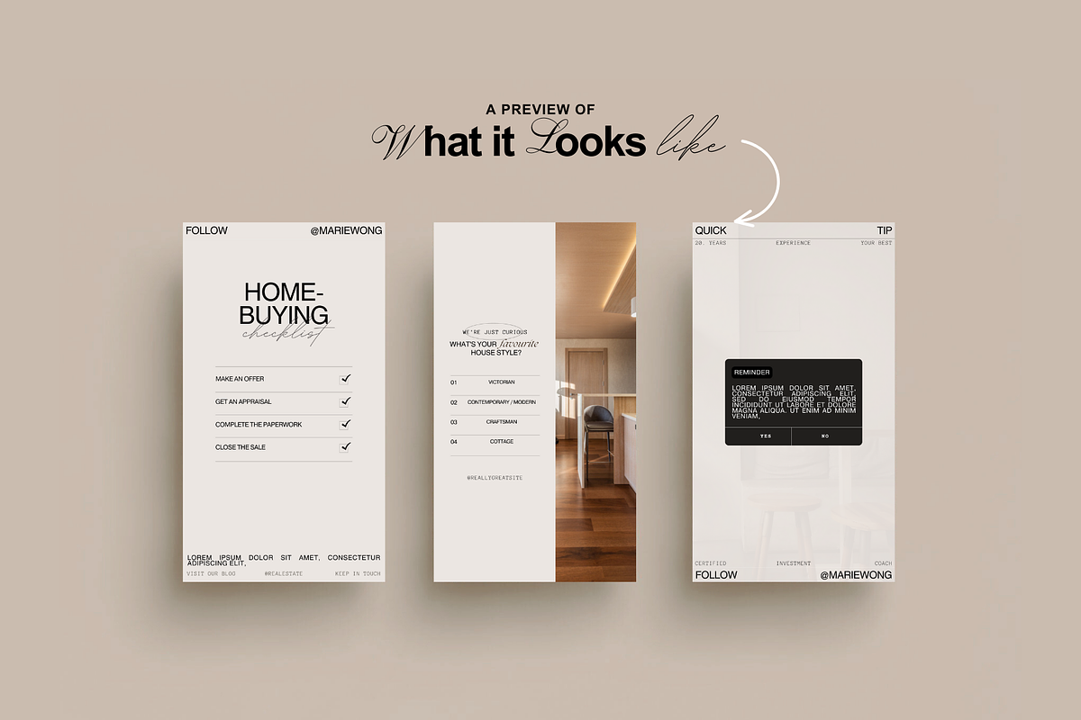 Real Estate Post + Story Templates, a Social Media Template by Prapti Design (Photo 3 of 14)