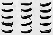 Canoe Silhouette SVG #2, a Transportation Illustration by newminddesign (Thumbnail 1 of 5)