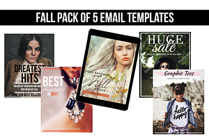 Fall Email Templates (5 Pack)