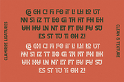 Clamiroe Vintage Typeface, a Serif Font by 24Design Studios (Thumbnail 8 of 10)