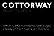 Cottorway Display Typeface, a Sans Serif Font by Foxtype (Thumbnail 3 of 11)