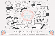50 Hand Drawn Wreaths, Laurels, Flag, an Object Graphic by Phat Happy Life (Thumbnail 1 of 4)