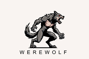 Werewolf Vector Logo For Sale!
