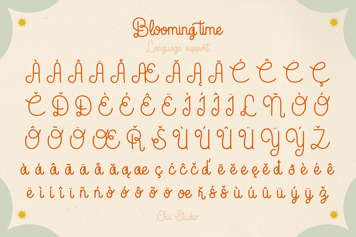 Blooming Time Font, a Script Font by Oui Studio (Photo 6 of 12)