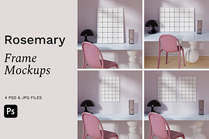 Framed Posters Bundle ROSEMARY, a Print Template by Bonumo