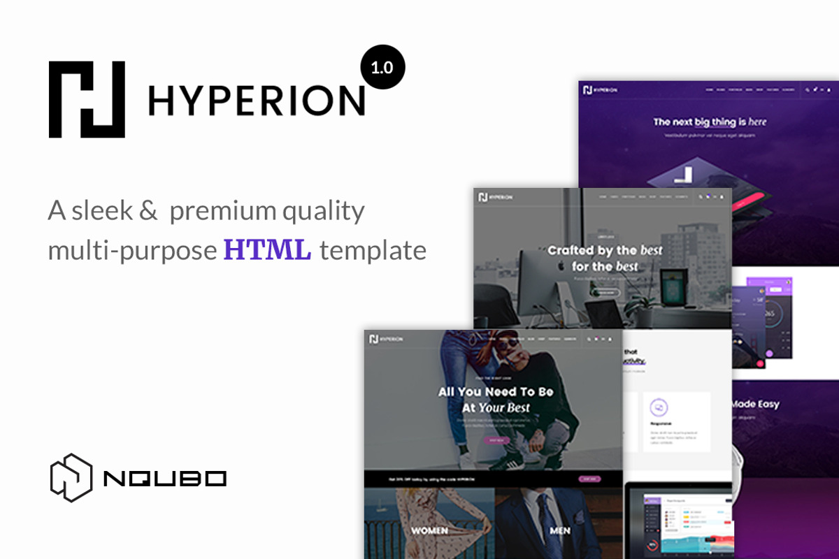 Premium Multipurpose HTML Template, a Templates & Theme by Nqubo