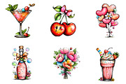 Whimsical valentines clip art, an Illustration by CreationArt (Thumbnail 4 of 6)