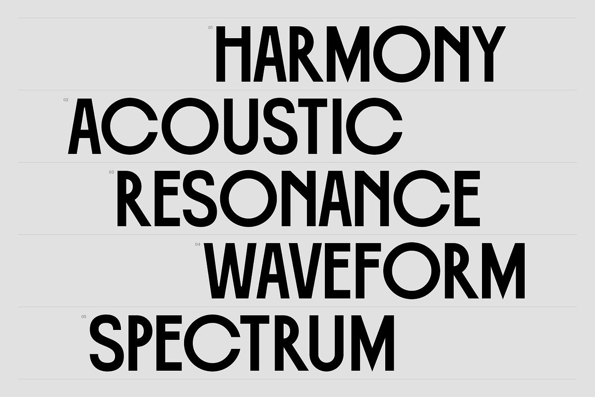PRAK Phonical - Sans Serif Display, a Sans Serif Font by Healltica.std (Photo 4 of 19)