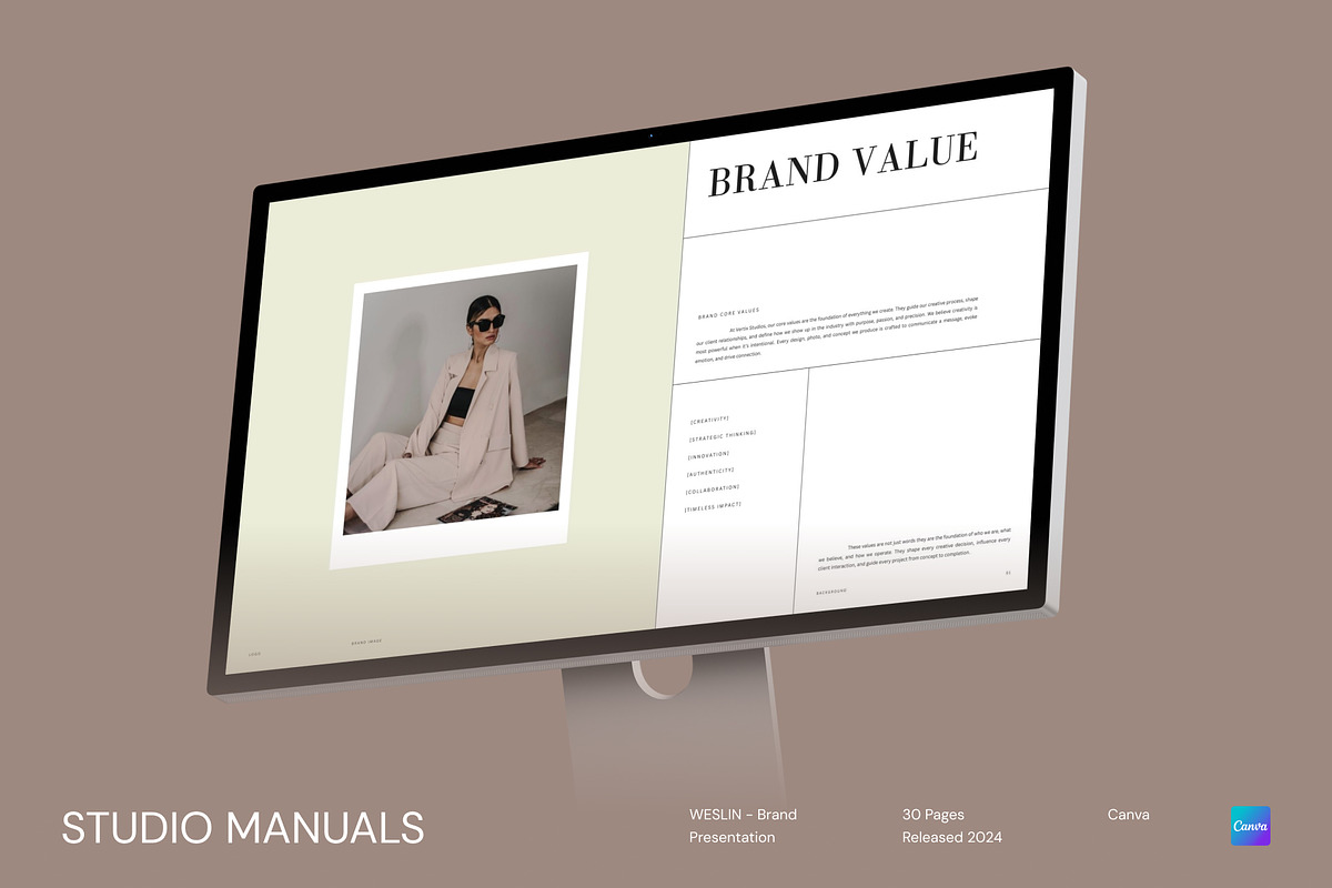 WESLIN - Brand Presentation, a Social Media Template by Studio Manuals (Photo 3 of 8)
