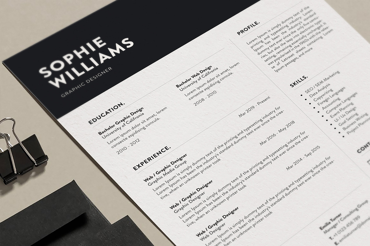 Resume, a Resume Template by UX-group (Photo 3 of 5)