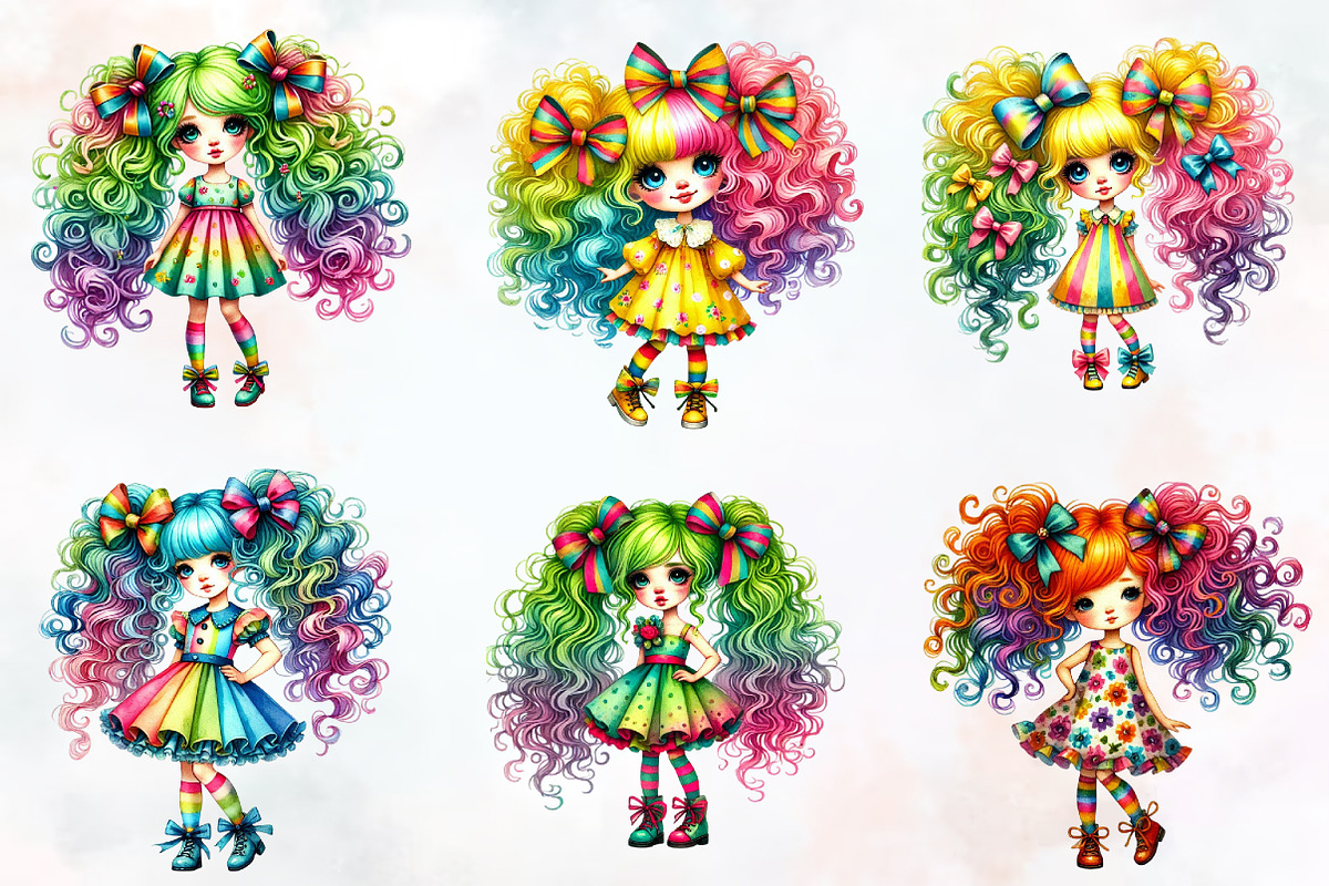 Quirky girl clipart girl png, an Illustration by RobertsArt (Photo 6 of 7)