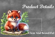 Watercolor Cute Foxes clipart Bundle, a Seasonal Illustration by Craft Nest (Thumbnail 4 of 5)
