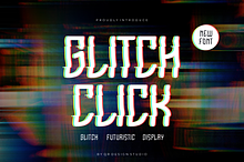 Glitch Click - Cyber & Glitch Font
