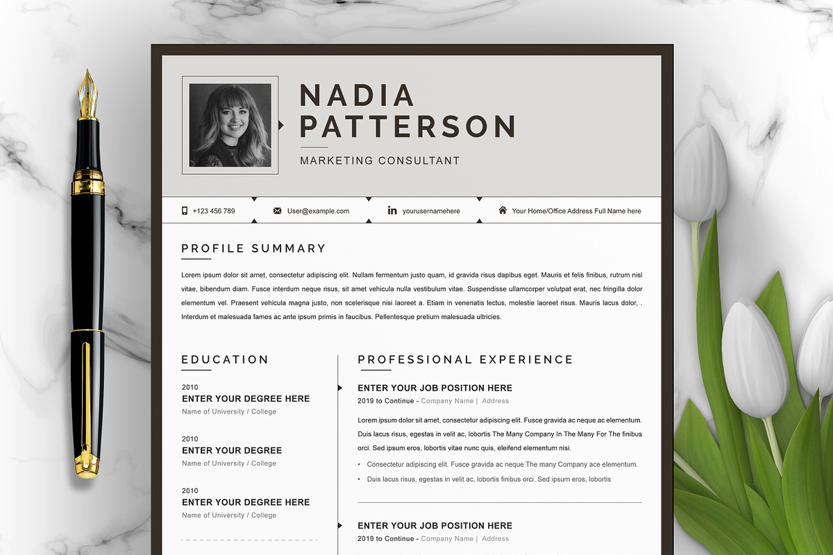 JOB WINNING RESUME - 50 TEMPLATES, a Resume Template by ResumeInventor (Photo 128 of 184)