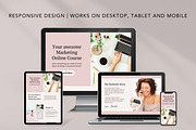Course Sales Page Template Canva, a Landing Page Template by DeeBeeDesign (Thumbnail 8 of 11)