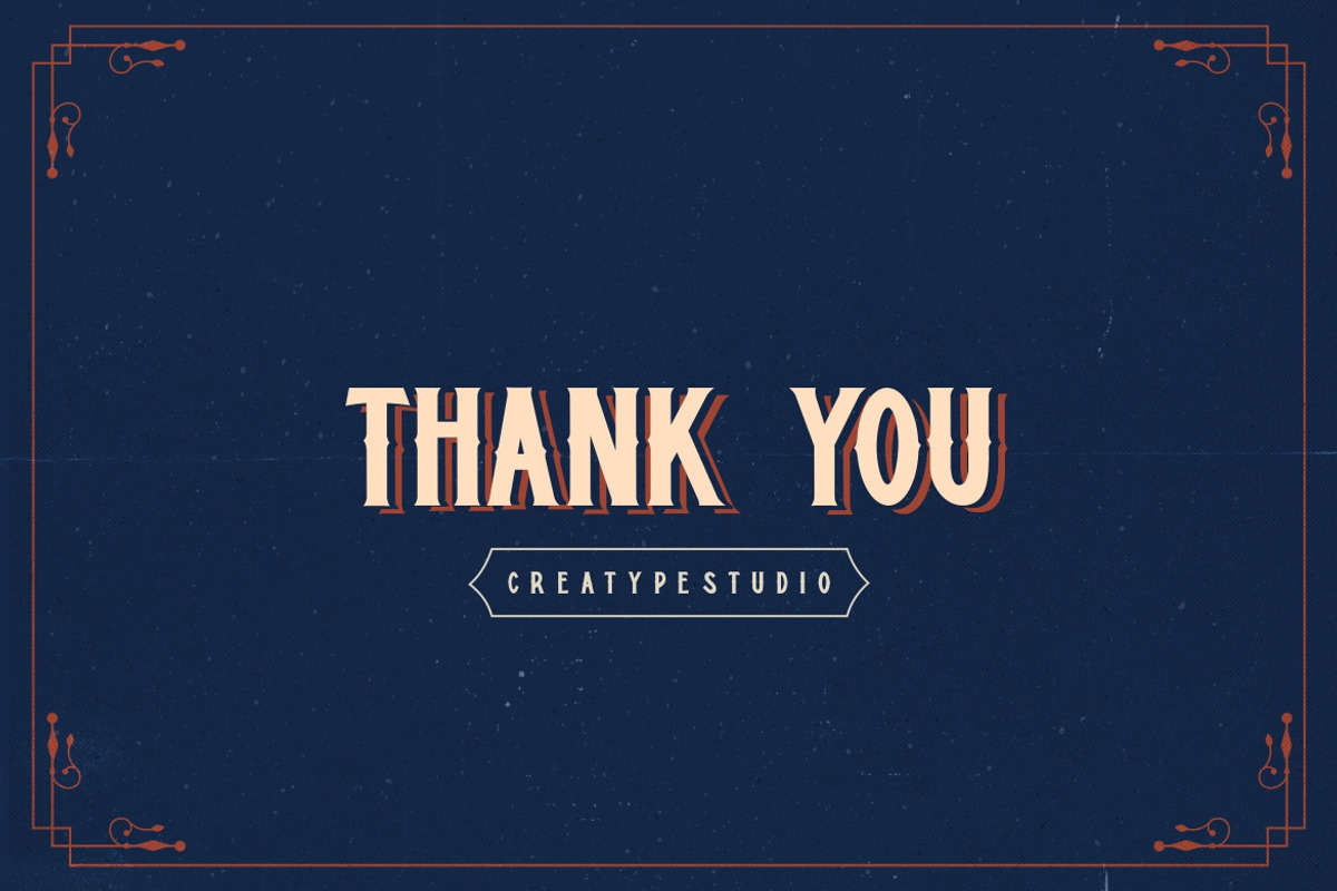 Hypebeast Vintage Advertisement Font, a Font by Creatype Studio (Photo 14 of 14)