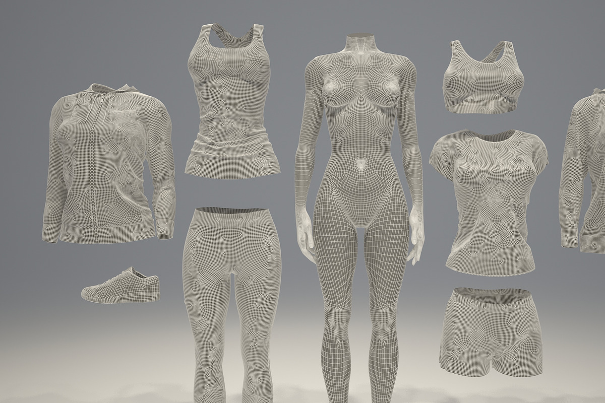 Female mannequin pack 1, a Characters & Person 3D Model by mrGarret (Photo 18 of 22)