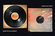 Retro music packaging mockup, a Packaging Mockup by MixedArt (Thumbnail 2 of 8)