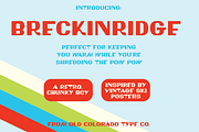 BRECKINRIDGE by Old Colorado Type Co, a Font by Old Colorado Type Co. (Thumbnail 1 of 3)
