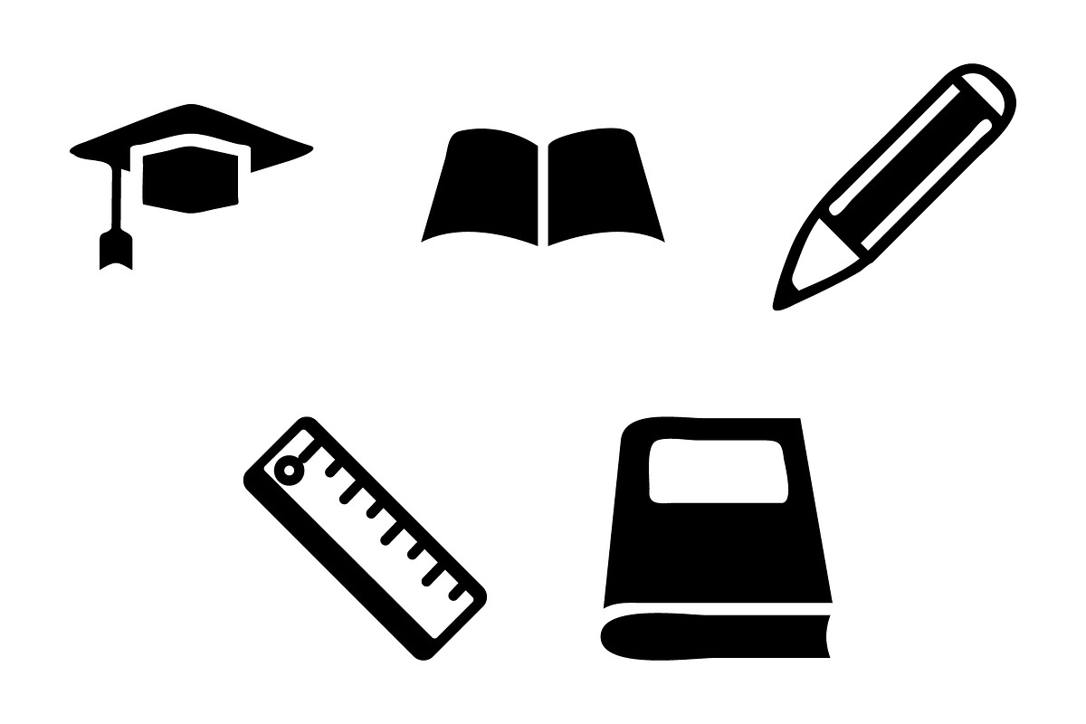Education icon design template, a Solid Icon by Sumberpangan (Photo 1 of 3)