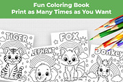 Animal Coloring Book Kids 30 Page, an Education Illustration by Mohammad Sarfaraz (Thumbnail 3 of 15)