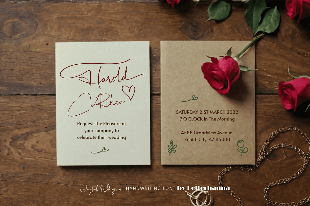 Joyful Wakayama Font, a Handwritten Font by Letterhanna Studio (Photo 11 of 19)