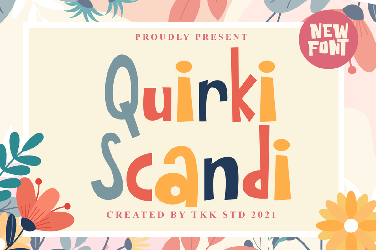 Quirki Scandi - Kids Font, a Sans Serif Font by tokokoo (Photo 1 of 12)