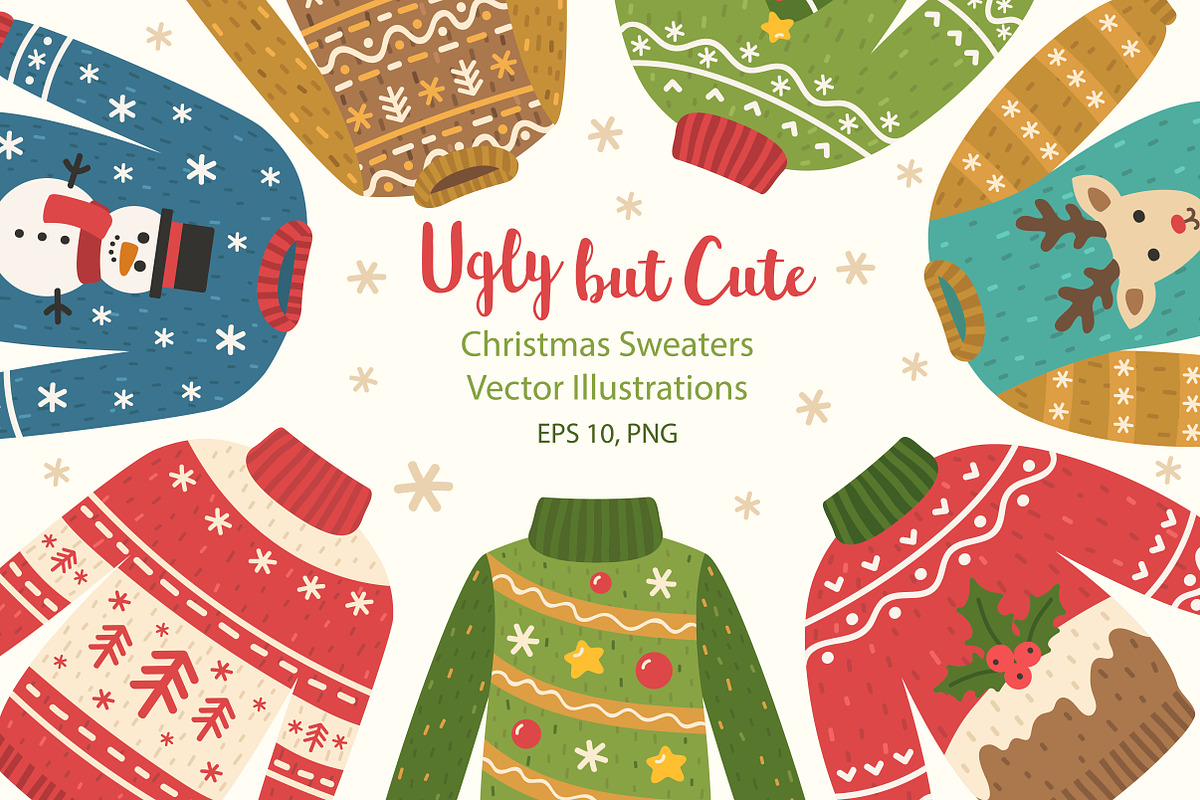 Ugly Christmas Sweaters, an Illustration by Imaginasty (Photo 1 of 4)