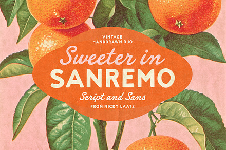 Sanremo Vintage Font Duo