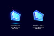 Gems icon Vector Set, an Illustration by Olga Ryzychenko (Thumbnail 2 of 3)