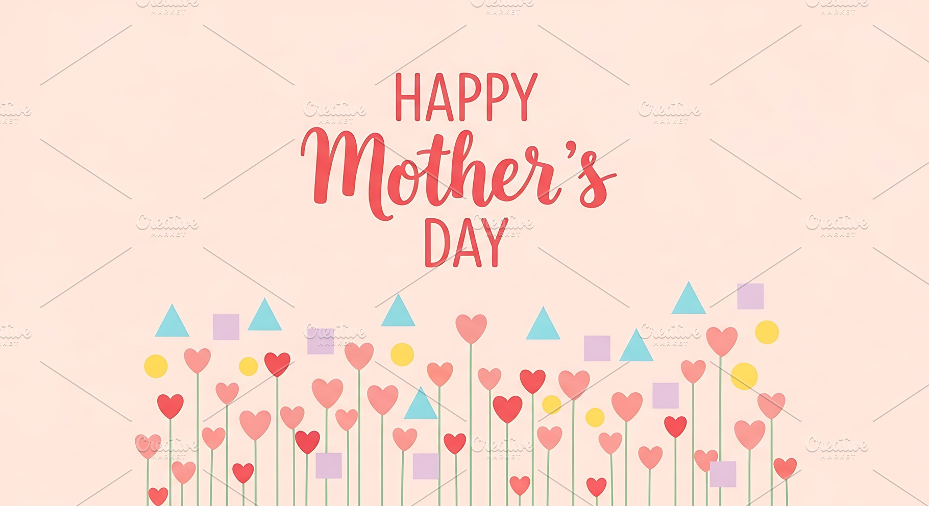 Happy mothers day greeting card with, a Holiday Photo by Artonix