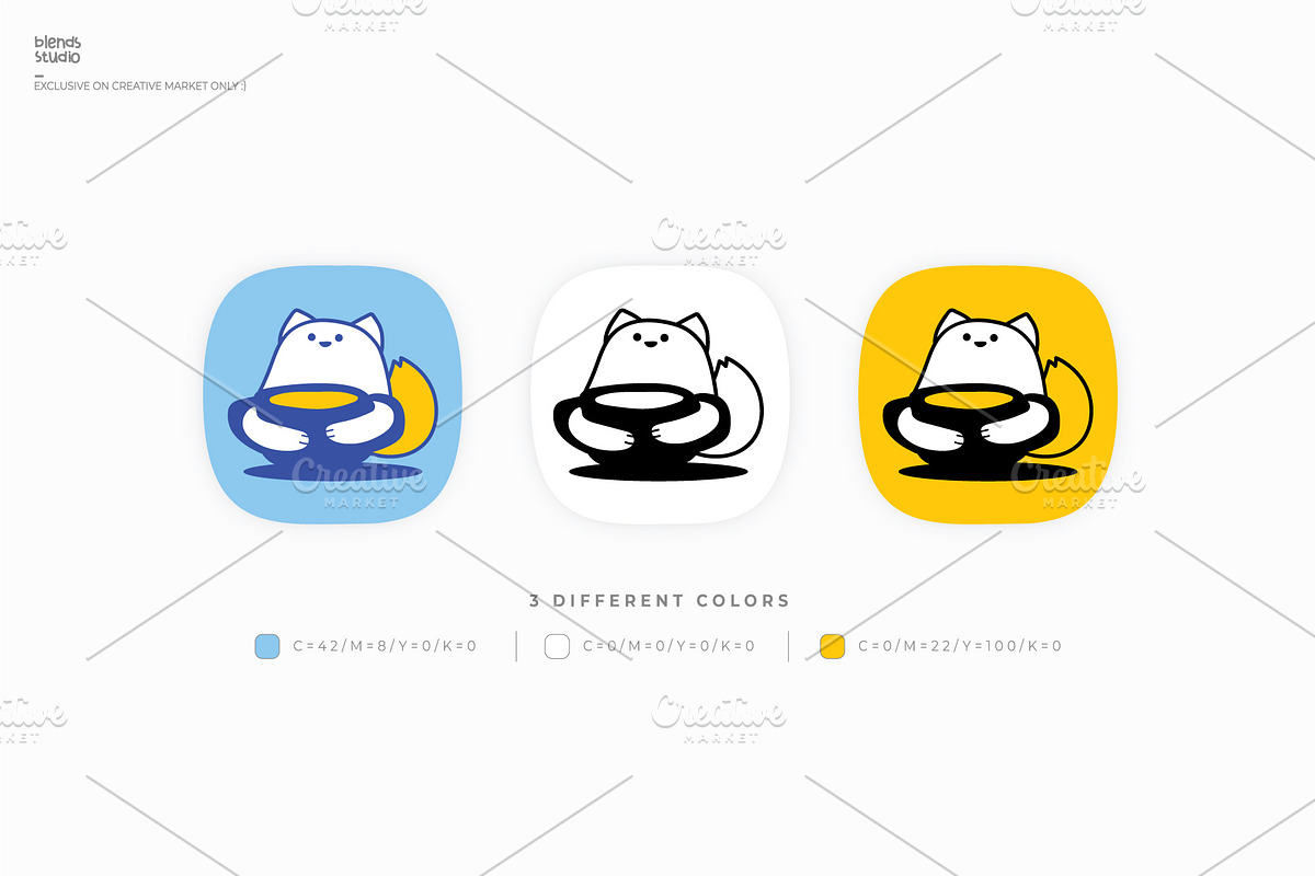 Caffeine Logo, a Branding & Logo Template by blends.studio (Photo 2 of 4)