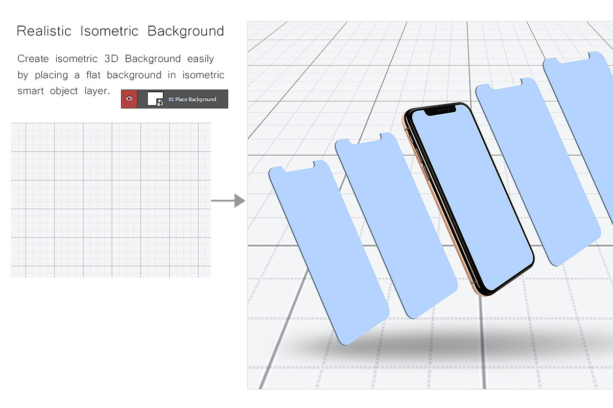 ALL 3D iPHONE MOCK-UP BUNDLE VOL-7, an iPhone Mockup by Graphicsworld125 (Photo 11 of 21)