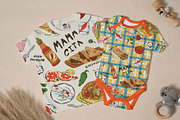 Mexican Plate Patterns and Graphic, a Food Illustration by Nansirins Studio (Thumbnail 2 of 6)